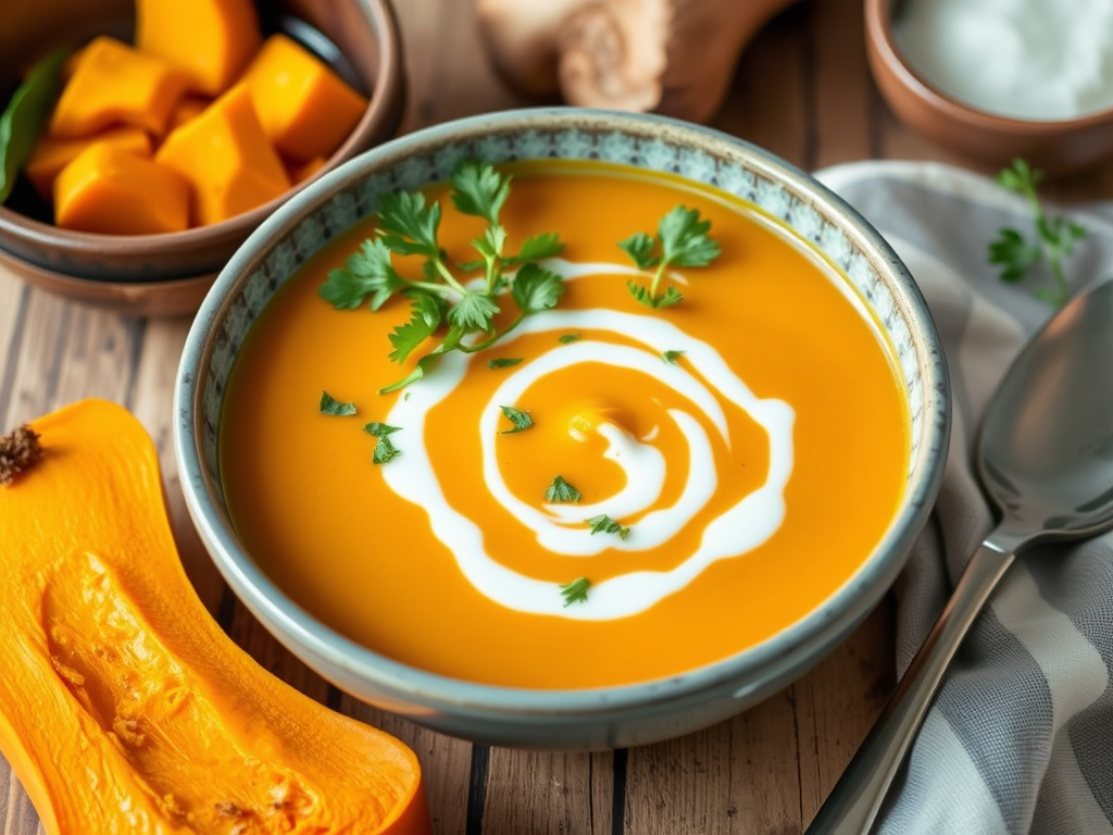 Creamy Vegan Butternut Squash Soup&nbsp;Recipe